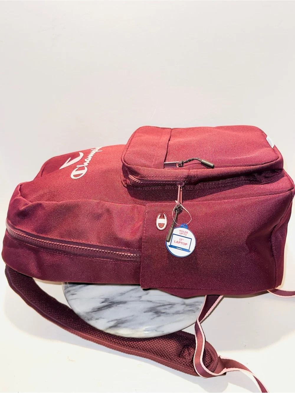 Champion Estate Backpack with Water Bottle Pocket Pink And Maroon New With Tags